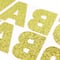 12 Pack: Gold Chunky Glitter Alphabet Stickers by Recollections™